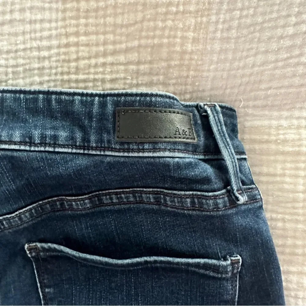 Abercrombie & Fitch Dark Blue Denim Straight Leg Skinny 29 - Picture 7 of 7